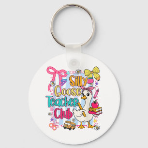 Silly Goose Teacher Club Back To School Teaching C Key Ring
