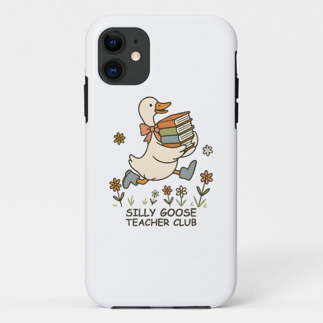 Silly Goose Teacher Club Funny Back to School  Case-Mate iPhone Case (Back)