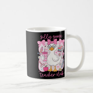 Silly Goose Teacher Club Funny Byck To School Firs Coffee Mug