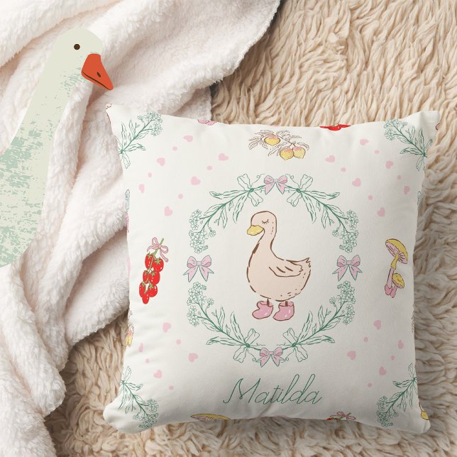 Silly Goose Theme Cute Geese Pink Custom  Cushion (Creator Uploaded)