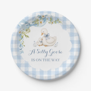Silly Goose Vintage Daisy Baby Shower Paper Plate