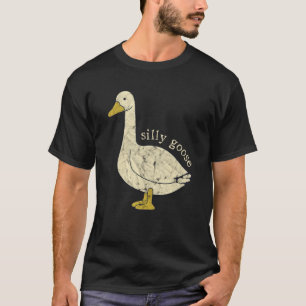Silly Goose White Animals Cute Pretty T-Shirt