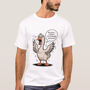 Silly Goose Yelling Retro Funny Meme T-Shirt