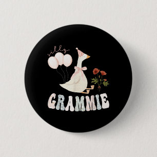 Silly Grammie Silly Goose Birthday Girl Party 6 Cm Round Badge