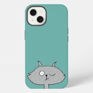 Silly Grey Cat iPhone 13 Case