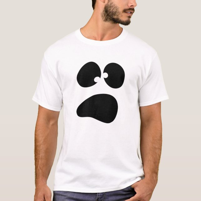 Silly Halloween Ghost Face T-Shirt (Front)