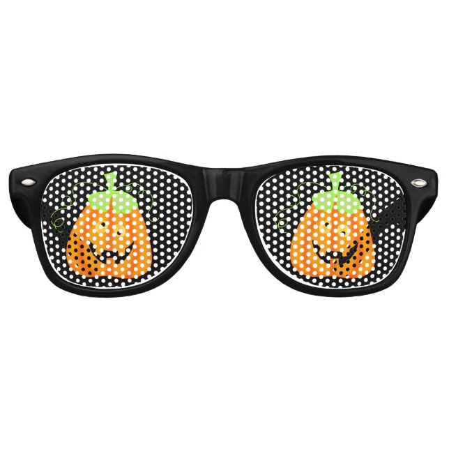 Silly Halloween Pumpkin Party Sunglass Shades (Front)
