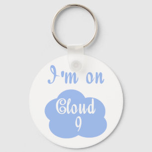 Silly I'm on cloud nine t-shirts and gifts. Key Ring