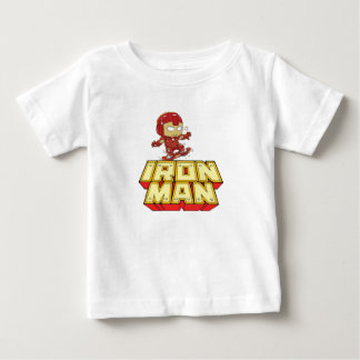 Silly Iron Man Skater - Funny Superhero Skateboard Baby T-Shirt