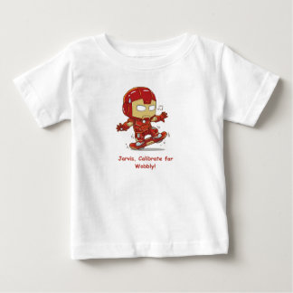 Silly Ironman Skateboarder - Calibrate For Wobbly Baby T-Shirt