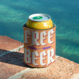 Silly & Kitschy FREE BEER Can Cooler