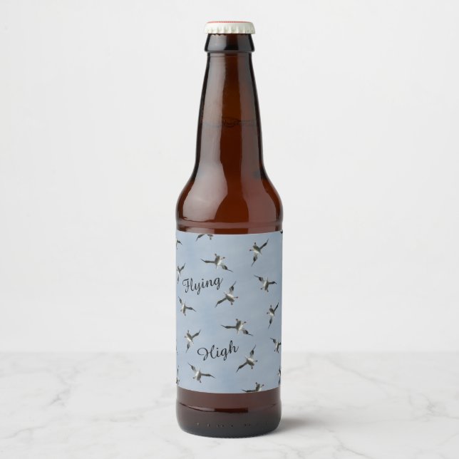 Silly Landing Pelican Bottle Label (Front)