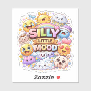 Silly Little Mood Custom-Cut Vinyl Sticker