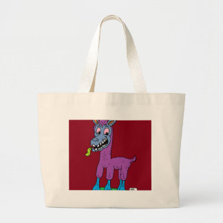 Silly llama Monster Large Tote Bag