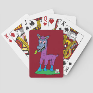Silly llama Monster Playing Cards