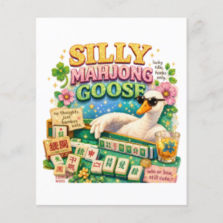 Silly Mahjong Goose Cute Bird Flyer