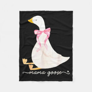 Silly Mama Goose Daddy Goose Matching Goose Family Fleece Blanket