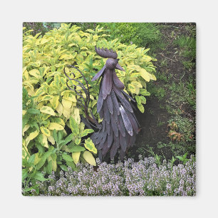 Silly Metal Rooster Magnet