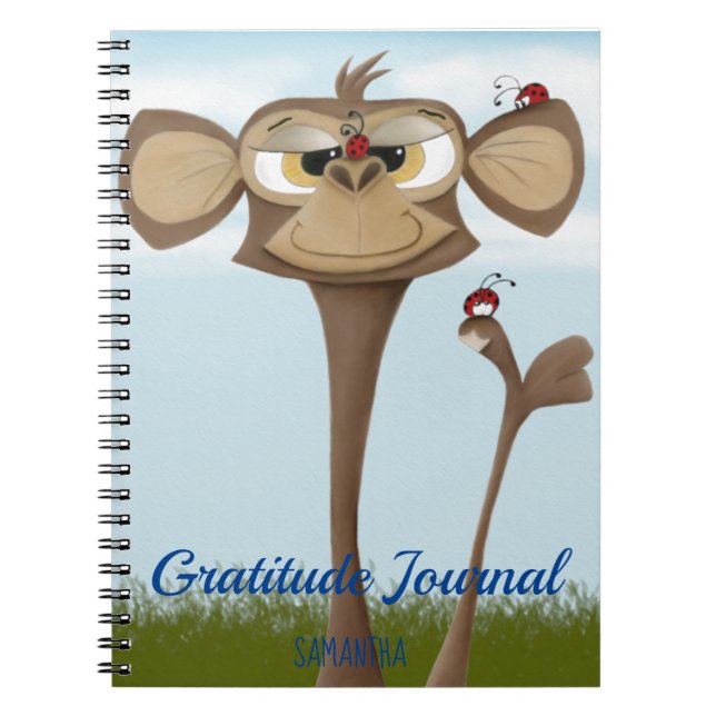 Silly Monkey and Ladybugs Notebook (Front)