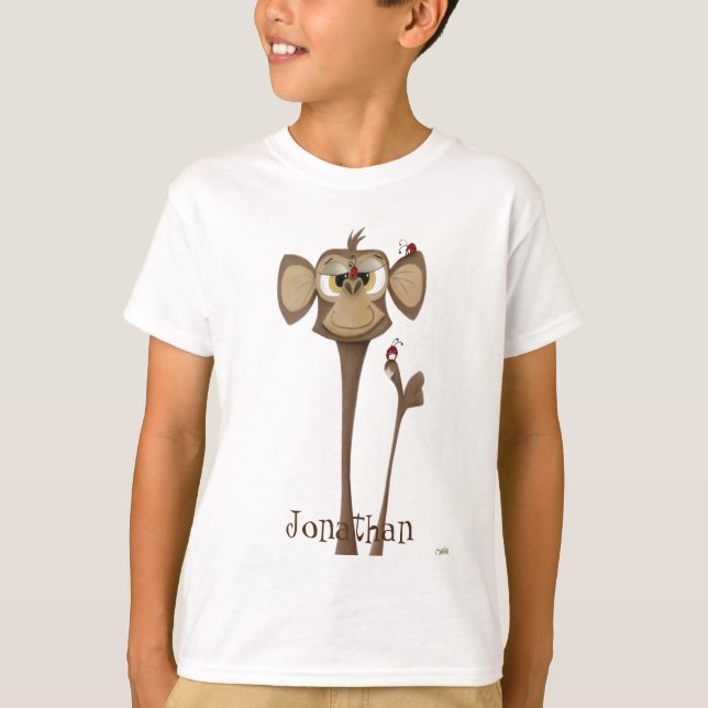 Silly Monkey and Ladybugs T-Shirt (Front)