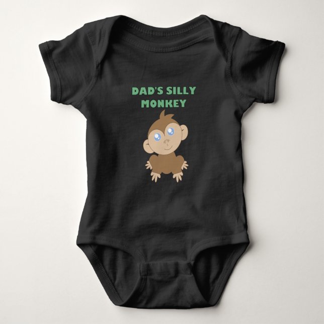 Silly Monkey - Baby Jersey Bodysuit (Front)