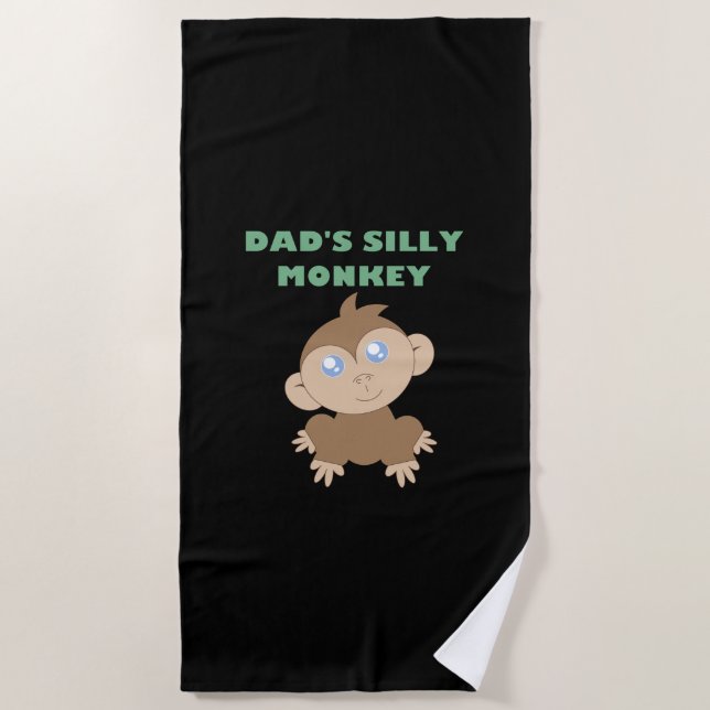Silly Monkey - Beach Towel (Front)