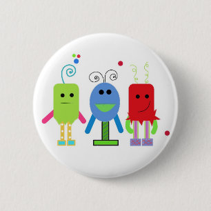 Silly Monsters 6 Cm Round Badge