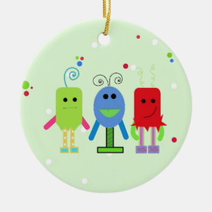 Silly Monsters Ceramic Ornament