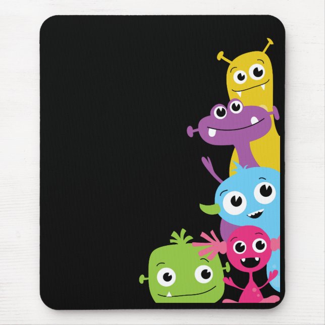 Silly Monsters Mousepad for Kids (Front)