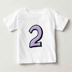 Silly Number 2 lavender Infant T-shirt