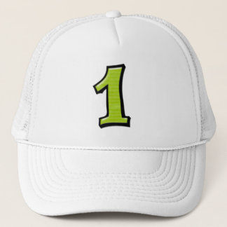 Silly Numbers 1 green Hat