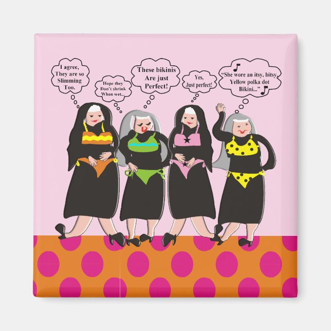 Silly Nuns in Bikinis  Magnet (Front)