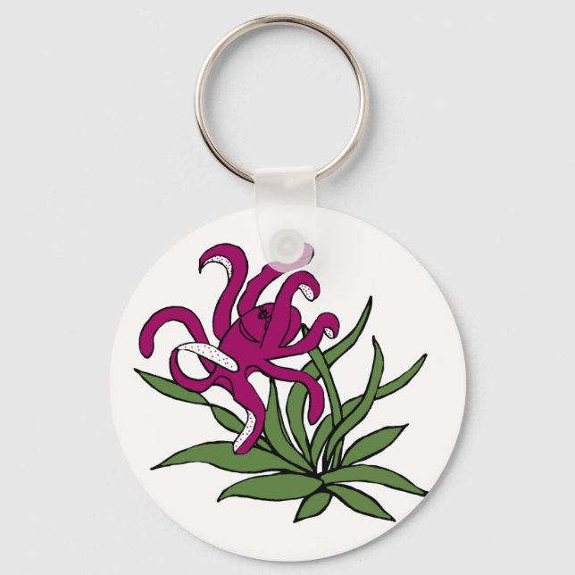 Silly Octopus Key Ring (Front)
