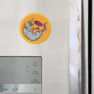 silly opossum magnet