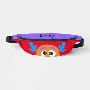 Silly Orange Monster Personalised Kid's Bum Bags