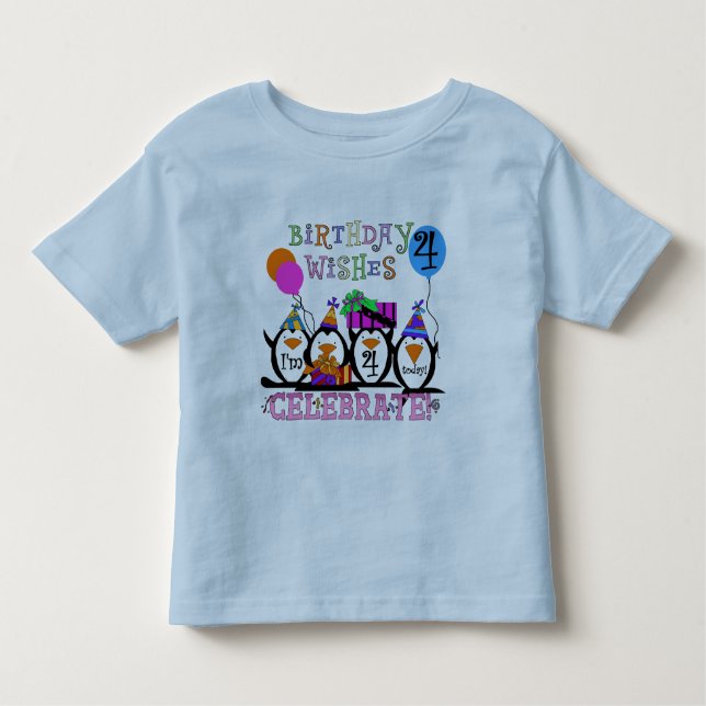 Silly Penguins 4th Birthday T-shirts and Gifts (Front)