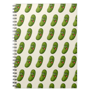 Silly Pickle Face All-Over Print Notebook