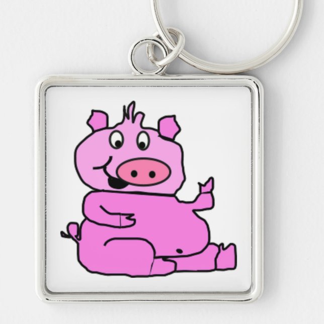 SILLY PIGGY KEY RING (Front)