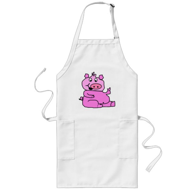 SILLY PIGGY LONG APRON (Front)