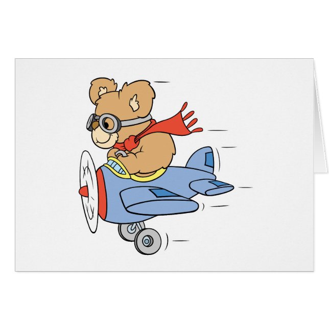 Silly Pilot Bear (Front Horizontal)