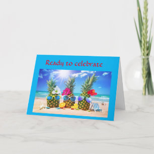 SILLY PINEAPPLE'S SAY HAPPY "60th BIRTHDAY" Card