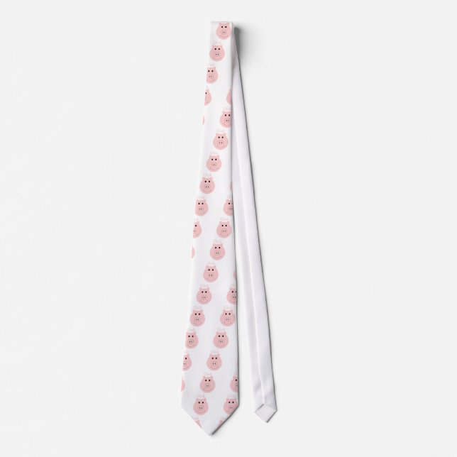 Silly pink pig tie (Front)