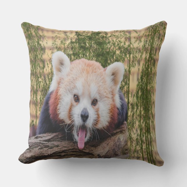 Silly Red Panda Outdoor Cushion (Front)