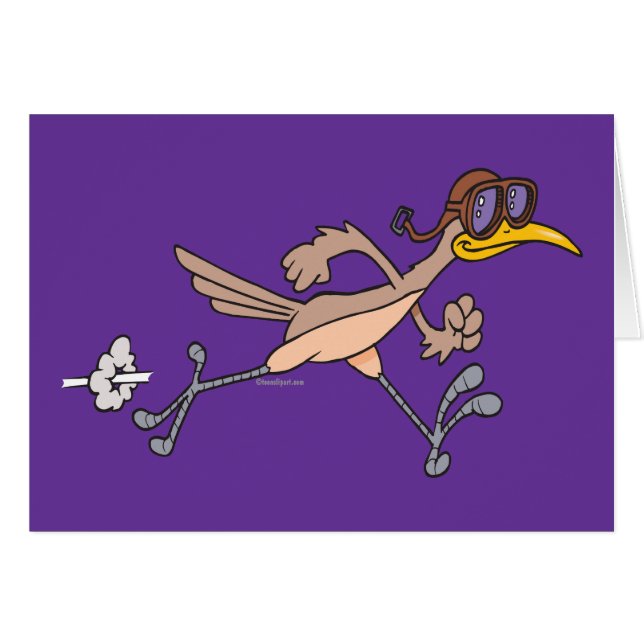 silly roadrunner bird cartoon (Front Horizontal)