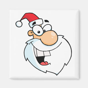silly santa cartoon magnet