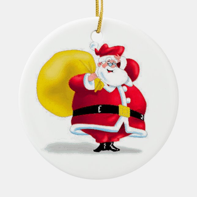 Silly Santa Ornament (Front)