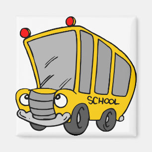 Silly School Bus Magnet
