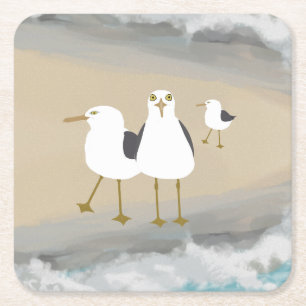 Silly Seagulls Coaster