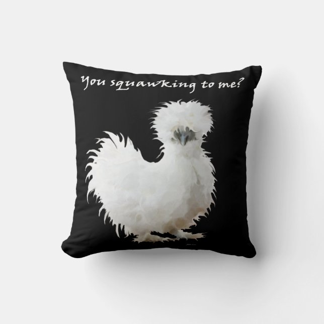 Silly Silkie Cushion (Front)