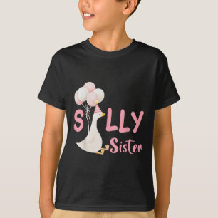 Silly Sister Goose Family Matching Birthday Squad  T-Shirt